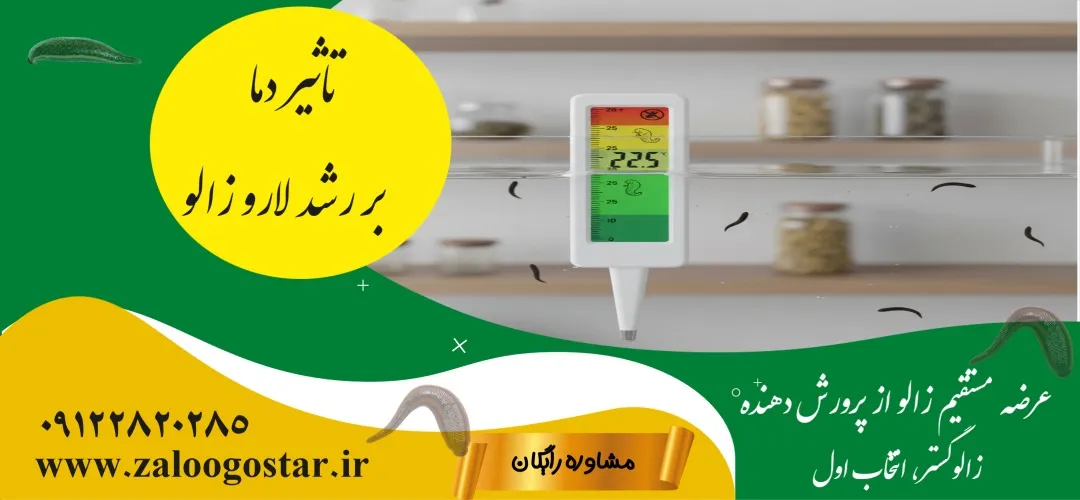 تاثیر دما بر رشد لارو زالو